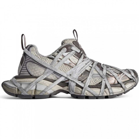 Balenciaga 3XL Extreme Lace Sneaker Brown Grey Beige